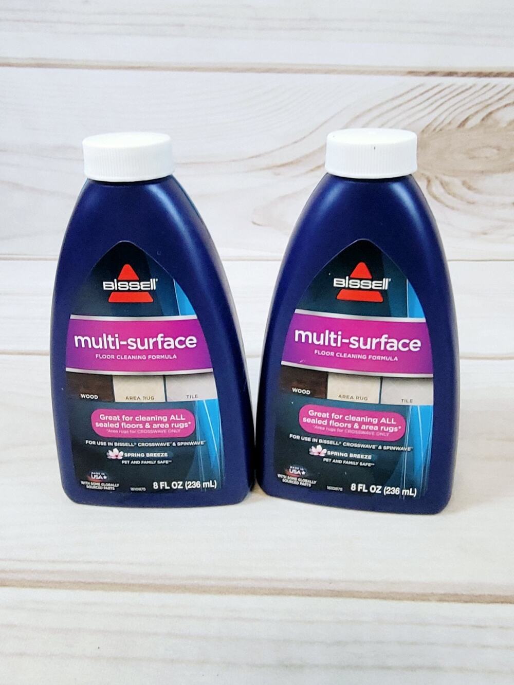2 New Bissell 8oz. Multi-Surface Floor Formula For CrossWave & Spinwave Cleaner